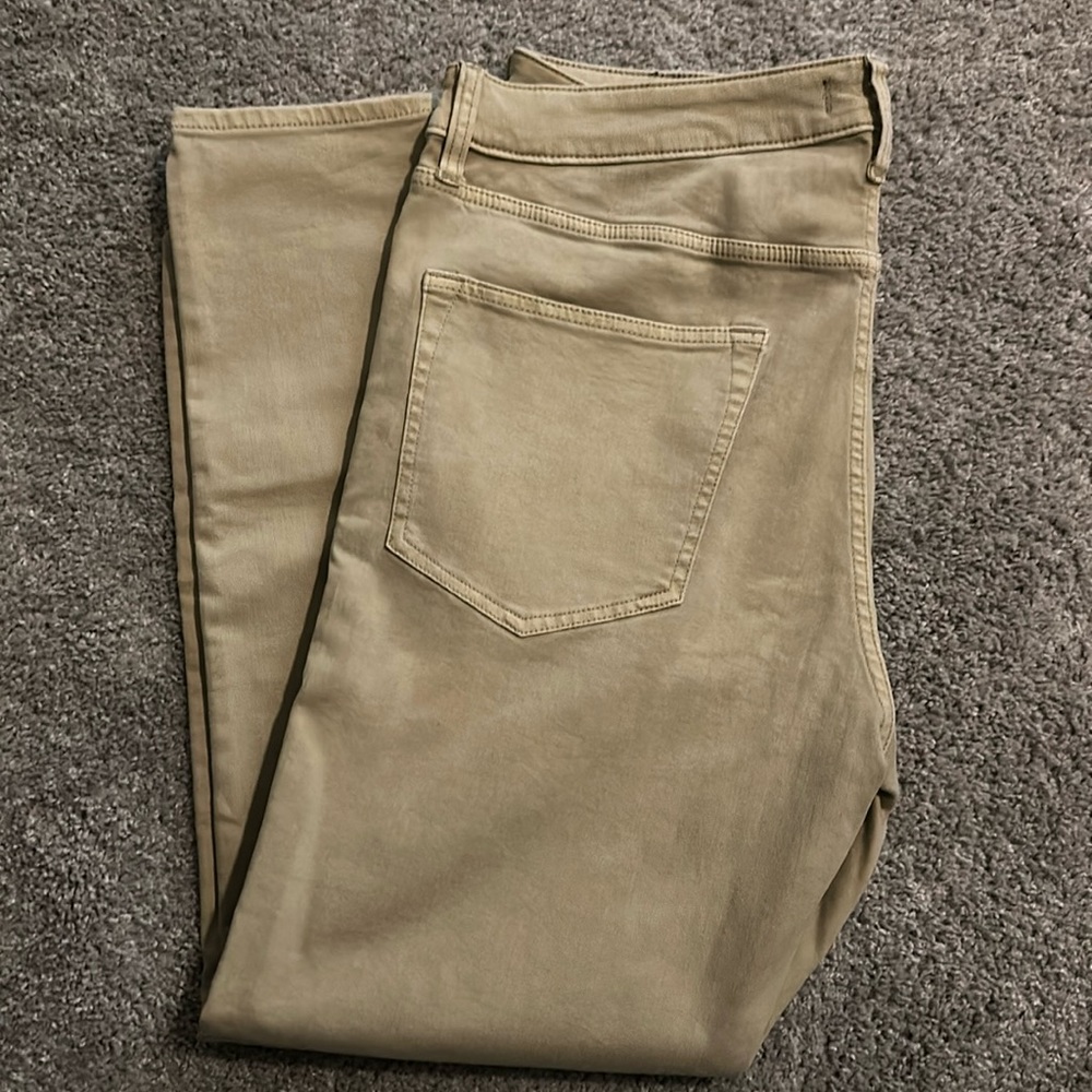 Express - ATHLETIC TAPERED SKINNY TAN TEMP CONTROL HYPER STRETCH JEANS